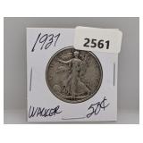 1937 90% Silv Walker Half $1