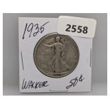 1935 90% Silv Walker Half $1