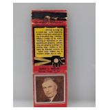 1934 Diamond Match Matchbook Cover Quigley Damage