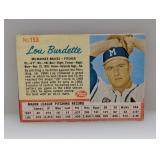 1962 Post Cereal Lou Burdette #153 Edges/Corners