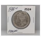 1880-O 90% Silv Morgan $1 Dollar