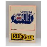 1973/74 Topps Team Stickers Squires/Rockets