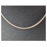 16" .925 Sterl Herringbone Chain Necklace