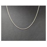 20" .925 Sterl Twisted Rope Chain Necklace