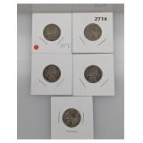 5-35% Silv War Nickels