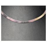 16" .925 Sterl Herringbone Chain Necklace