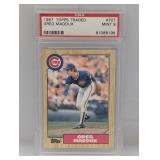 1987 Topps Traded Greg Maddux #70T PSA 9