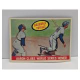 1959 Topps Aaron WS Homer Hof Edges/Corners/Stain