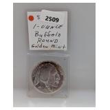 1oz .999 Silv Buffalo Round
