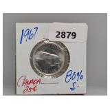 1967 80% Silv Canada Quarter