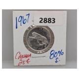 1967 80% Silv Canada Quarter