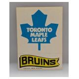 1973/74 Topps Stickers Maple Leafs/Bruins Line