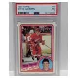 1984 Topps Steve Yzerman (RC) Card #49, PSA 7