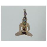 .925 Sterl Seven Chakra Meditation Pendant