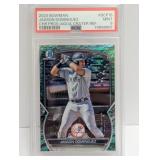 2023 Dominguez Bowman Ch Aqua Crater Ref/125 PSA 9