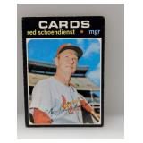 1971 Topps Red Schoendienst #239 Damage