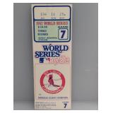 1982 World Series Game 7 Ticket St Louis Cardinals
