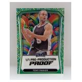 Tony Parker Leaf Metal Green Ref 1/1 Pre-Prod