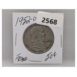 1952-D 90% Silv Franklin Half $1