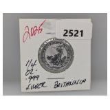 2025 1/4oz .999 Silv Britannia