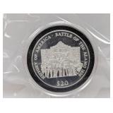20G .999 Silv Battle of Alamo $20