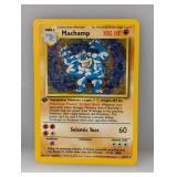 1999 Pokemon 1st Ed Machamp Holo #8 Damage