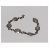 7" .925 Sterl "Love is Patient" Bracelet