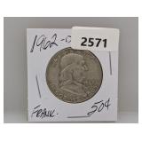 1962-D 90% Silv Franklin Half $1