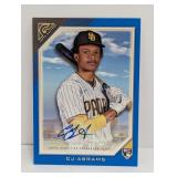 2022 Cj Abrams Topps Gallery Blue Auto RC /50