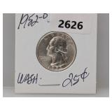 1952-D 90% Silv Wash Quarter