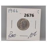 1946 90% Silv Roos Dime