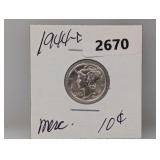 1944-D 90% Silv Mercury Dime