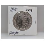 1896 90% Silv Morgan $1 Dollar