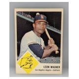 1963 Fleer #21 Leon Wagner Angels Corners/MK