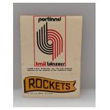 1973/74 Topps Stickers Trail Blazers/Rockets Stain