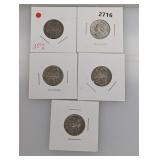 5-35% Silv War Nickels