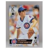 1993 Baseball Aces Greg Maddux King of Spades