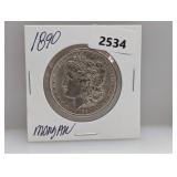 1890 90% Silv Morgan $1 Dollar