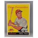 1958 Topps Chico Fernandez #348 Damage