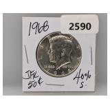 1968 40% Silv JFK Half $1 Dollar