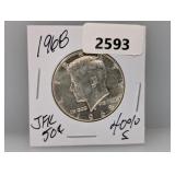 1968 40% Silv JFK Half $1 Dollar