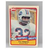 1989 Swell Bubble Gum #127 O.J. Simpson Edges