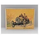 1910 Turkey Red Cigarettes Isotta Racer Damage