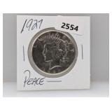1927 90% Silv Peace $1 Dollar