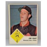 1963 Fleer #22 Jim Kaat HOF Corners/Indents/Stains