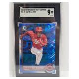 2022 Elly De La Cruz Bowman Chrome Sapphire SGC 9