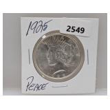 1925 90% Silv Peace $1 Dollar