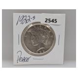 1922-S 90% Silv Peace $1 Dollar