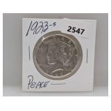 1923-S 90% Silv Peace $1 Dollar