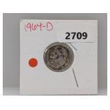 1964-D 90% Silv Roos Dime